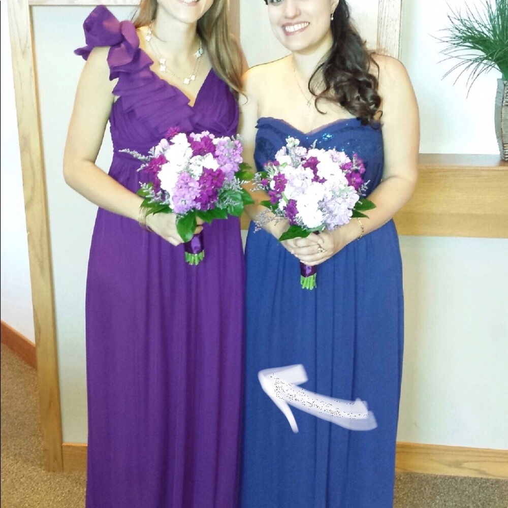 Like-new Plum Chiffon Formal/Bridesmaid/Prom Dress